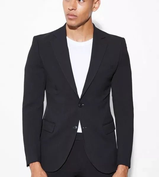 Skinny Black Single Breasted Jacket