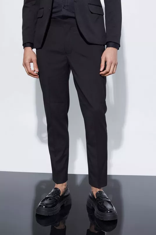 Skinny Cropped Suit Pants